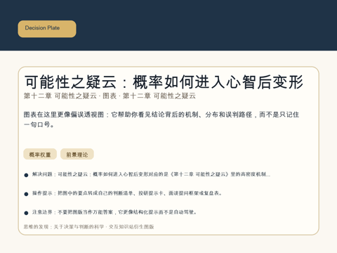 可能性之疑云：概率如何进入心智后变形