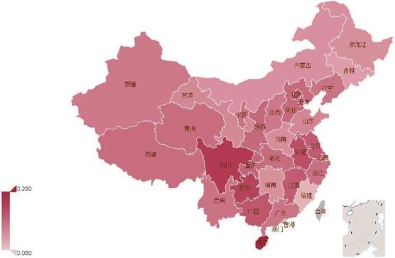图1-5 各省住房类消费占比