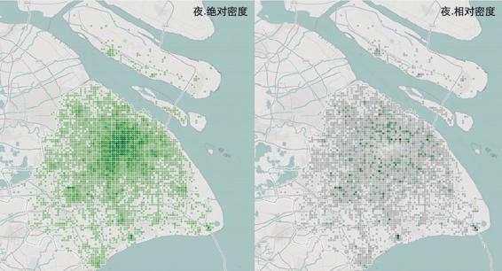 图3-90 上海二次元爱好者夜间分布
