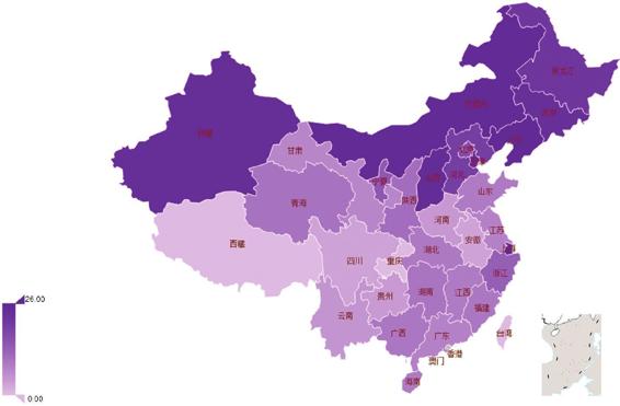 图3-122 各省购房者在上海的购房指数
