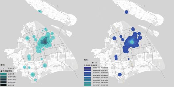图3-149 上海各地区“入学权”价格分布