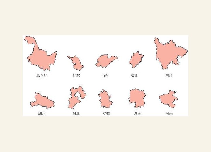图2-45 外来人口输出大省前十名