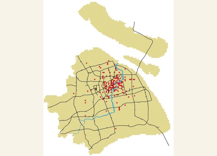 图2-68 栅格轨道交通排名（前150名）