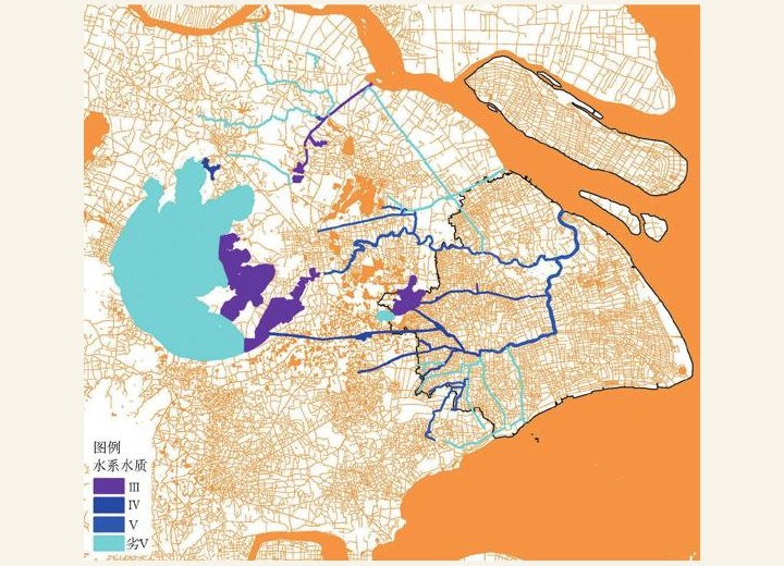 图3-56 上海周边水系水质