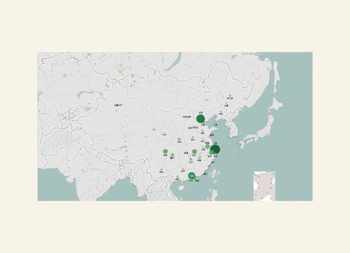 图3-89 全国ACG爱好者所在城市分布
