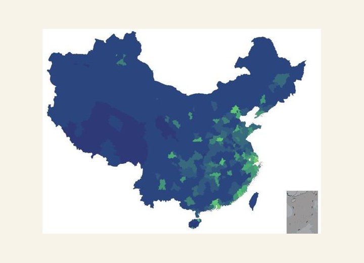 图3-96 全国白富美城市分布
