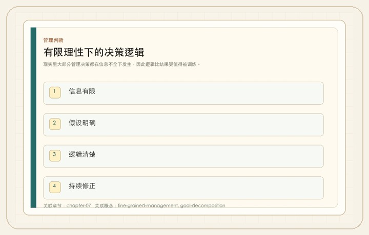 有限理性下的决策逻辑