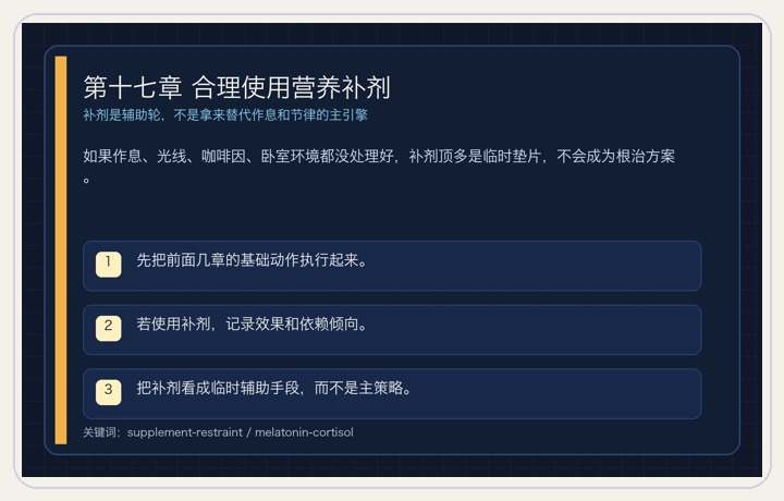 第十七章 合理使用营养补剂